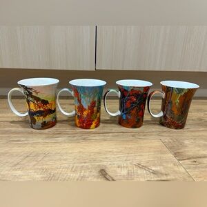 McIntosh Tom Thomson autumn foliage fine bone china Colorful abstract Mugs